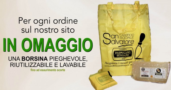 Una Borsina in omaggio per ogni ordine sul nostro sito