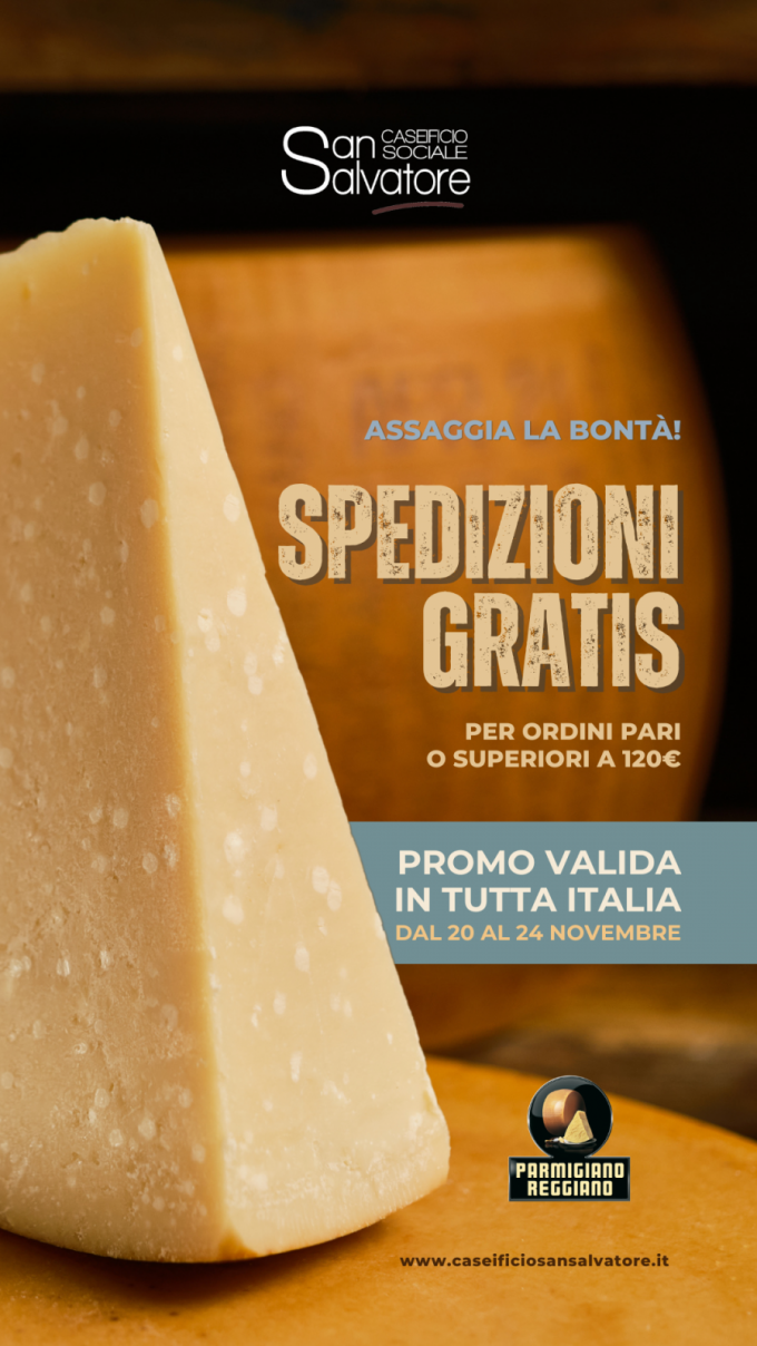 SPEDIZIONI GRATIS Dal 20 al 24 Novembre compresi 